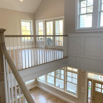 HUNTINGTON:  8" & 4" CHARACTER GRADE HERITAGE WHITE OAK INSTALLED & FINISHED