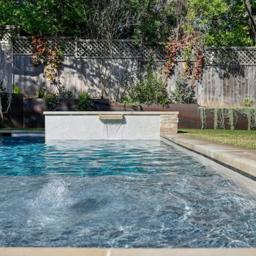 Stunning Backyard, Pool, Retaining Wall and Outdoor Kitchen - Sherman Oaks