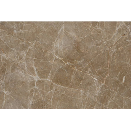 Emperador Light Marble Tiles, Polished Finish, 18"x18", Set of 24