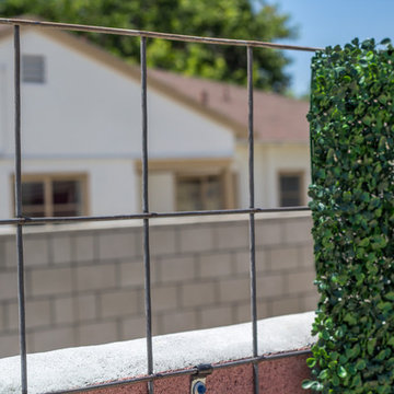 Artificial boxwood Fence Covering in Pomona, California
