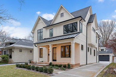 Modern exterior home idea in Chicago