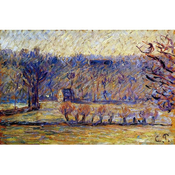 Camille Pissarro The Coast at Vaches-Bazincourt: Snow Effect Wall Decal