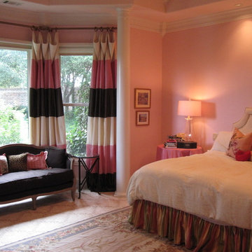 Pink and Brown Bedroom