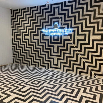 Patterned Marble Floor Installation Chelsea