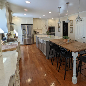 Mechanicsburg Kitchen, Painted and Stained Cabinetry in Harmony