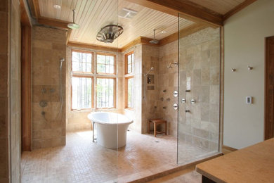 Example of a mountain style bathroom design in Atlanta