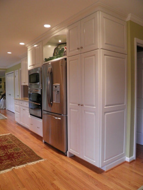 Built In Refrigerator With Pantry Cabinet  Houzz