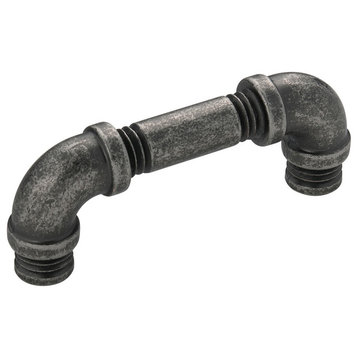 Hickory Hardware Pipeline Collection Black Nickel Vibed 3" Pull