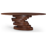 Meridian Furniture - Moriah Dining Table, Brown - Indulge in the perfect blend of artistry and sophistication with the Moriah Dining Table. This exquisitely crafted table is bound to take your dining area to the next level of elegance. Its striking design is sure to pique your interest and leave you in awe. The rich Brown ash wood finish adds a touch of opulence to the table's unique style, making it an ideal choice for those who seek something distinct and artistically inspired. Experience the perfect fusion of beauty and functionality with the Moriah Dining Table.