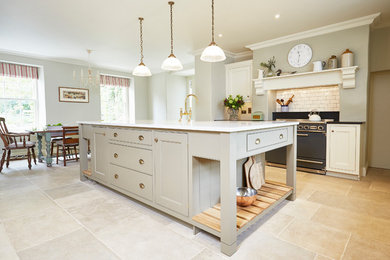 This is an example of a classic kitchen in Devon.