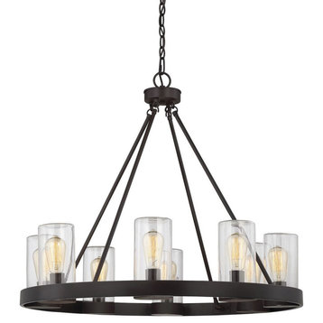 Trade Winds Candler 8-Light Outdoor Chandelier in Oil Rubbed Bronze