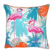Orange teal and pink