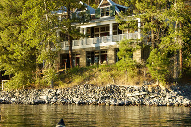 Inspiration for a craftsman exterior home remodel in Other