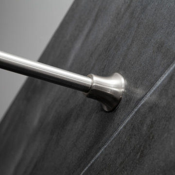 DARK GRAY TILE EXPANDED SHOWER