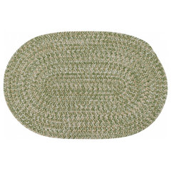 Colonial Mills Tremont Palm Green 8 ft. x 10 ft. Oval Indoor Rug