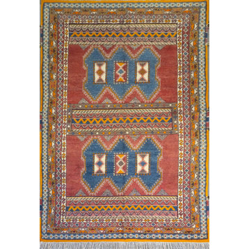 Marrakech Moroccan Area Rug, Multicolor , 132''x 76''