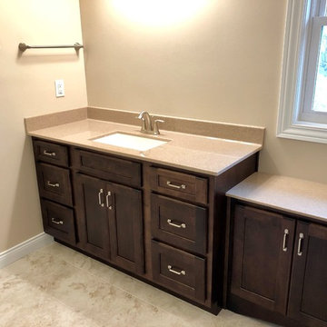 New Home-Geneseo, IL Koch Cabinets Birch Mocha Gray Lagoon MSI Quartz