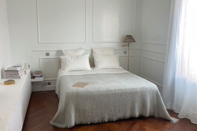 Idées déco pour une très grande chambre éclectique.