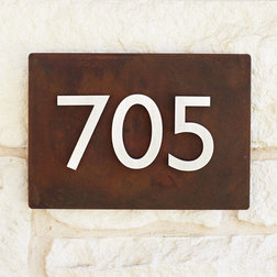Contemporary House Numbers by Mod Mettle