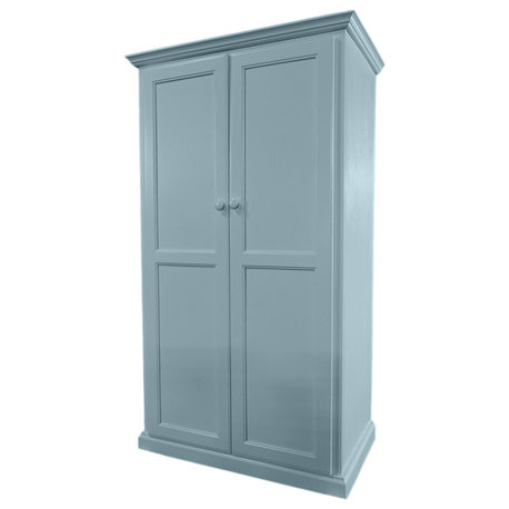 Modern Computer Armoire Desk, Interesting Aqua