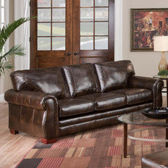 modern farmhouse decor burgundy leather sofa