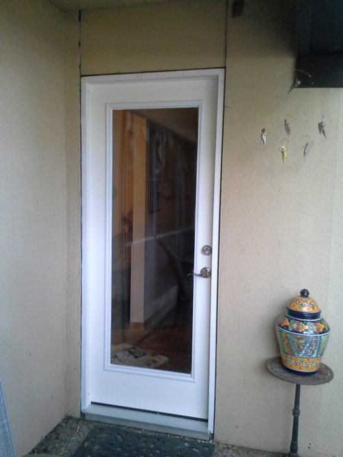 Exterior patio door