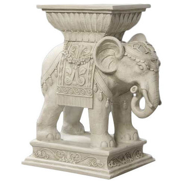 Elephant Indian Pedestal 18 Garden Animal Statue