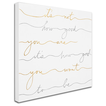 Lisa Powell Braun 'How Good Silver And Gold' Canvas Art, 18x18