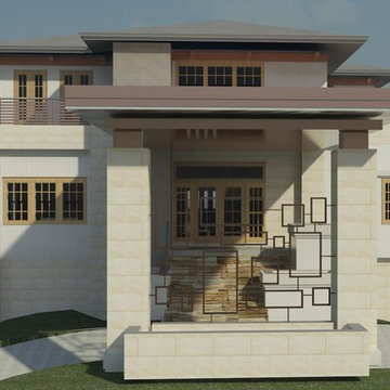 Gulf of Mexico Beachfront luxury home, Asian contemporary