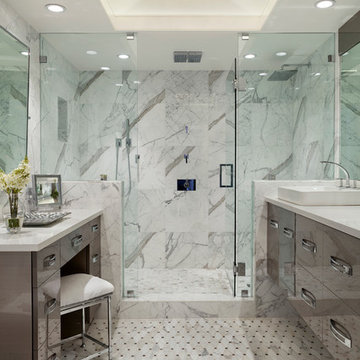 Neutral Color Scheme for Contemporary Bathrooms