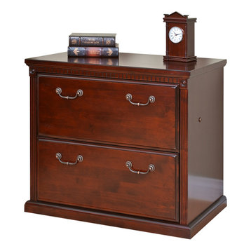Martin Furniture Huntington Club 2 Drawer Lateral File in Vibrant Cherry