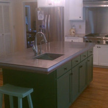 One of a kind unique stainless steel countertop