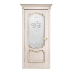 Prestige Ivory French Classic Interior Door With Frosted Glass - Interior Doors