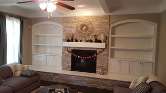 Arched Fireplace Built-in Suwanee