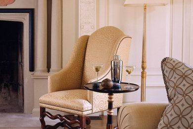 Inspiration for a timeless living room remodel in Providence