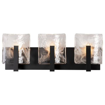 Hubbardton Forge 201312-1004 Arc 3-Light Bath Sconce in Sterling