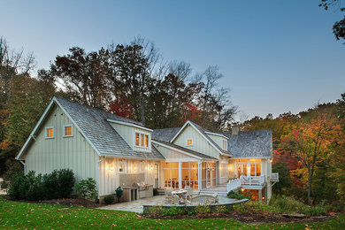Coastal exterior home idea in Baltimore
