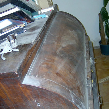 Zylinderbüro in Mahagony, Biedermeier