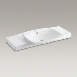 KOHLER White Escale&reg; Pedestal or Vanity Top Bathroom Sink - Bathroom Sinks