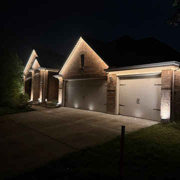 6 lights per m Permanent Holiday Lighting + RGBWW landscape lighting