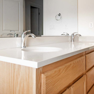 Slate Look in Master Bathroom
