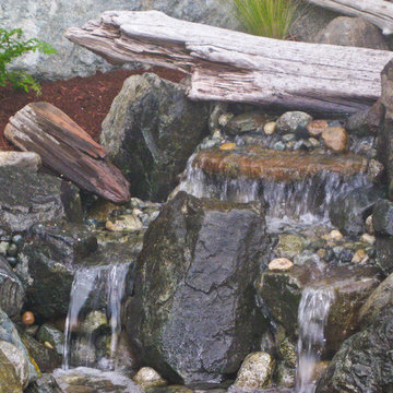 Close-up of waterfall