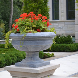 Solid Stone Planters and Urns - Garden Statues And Yard Art