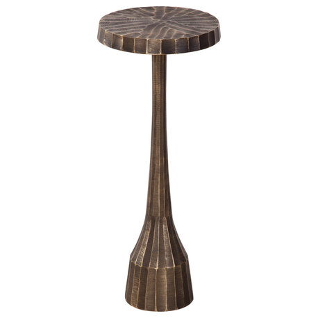Bowman Accent Table - Antique Brass