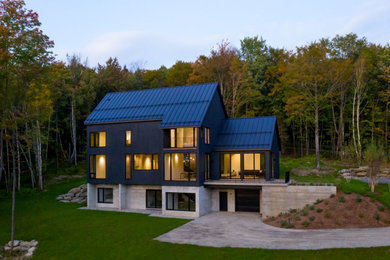 Inspiration for a modern home design remodel in Burlington