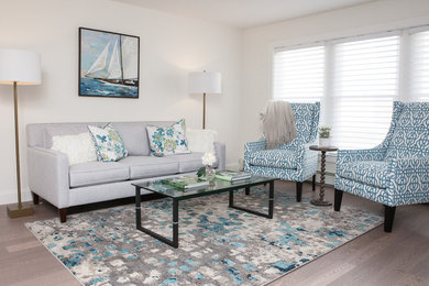 Living room - transitional living room idea in Boston