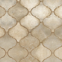 Contessa Arabesque  Silver Leaf 6'' x 6'' - Wall And Floor Tile