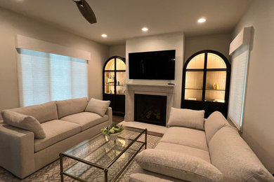 Living room - living room idea in Milwaukee