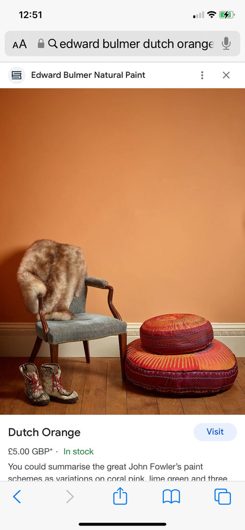 Edward Bulmer Dutch Orange color match