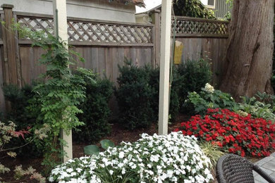 Inspiration for a contemporary patio remodel in Vancouver